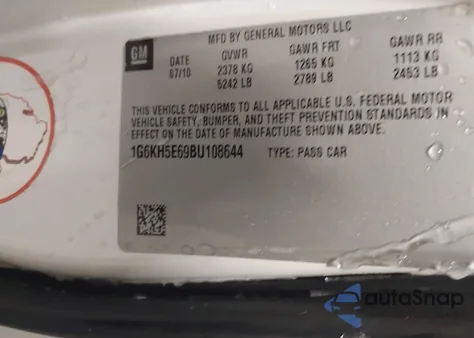 2011 Cadillac Dts Premium Collection z USA, uszkodzony, nr VIN 1G6KH5E69BU108644